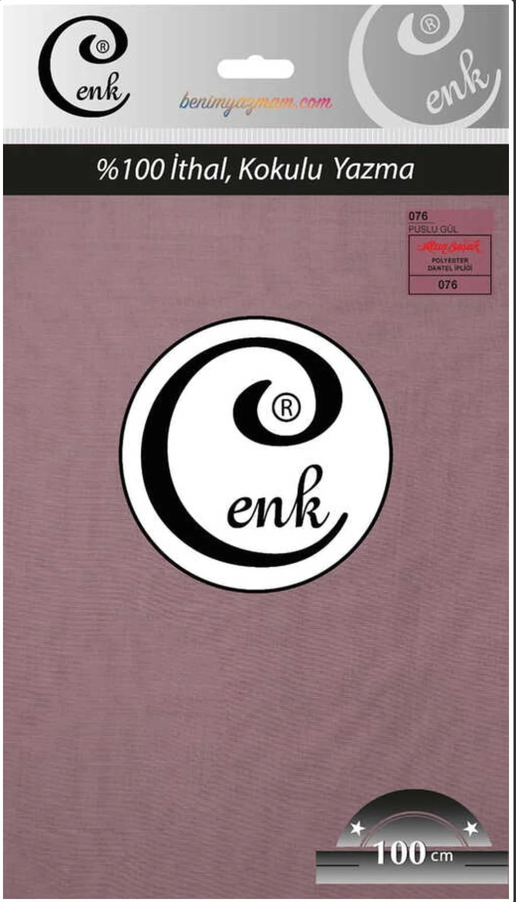CENK YAZMA 100 CM (076 PUSLU GÜL)